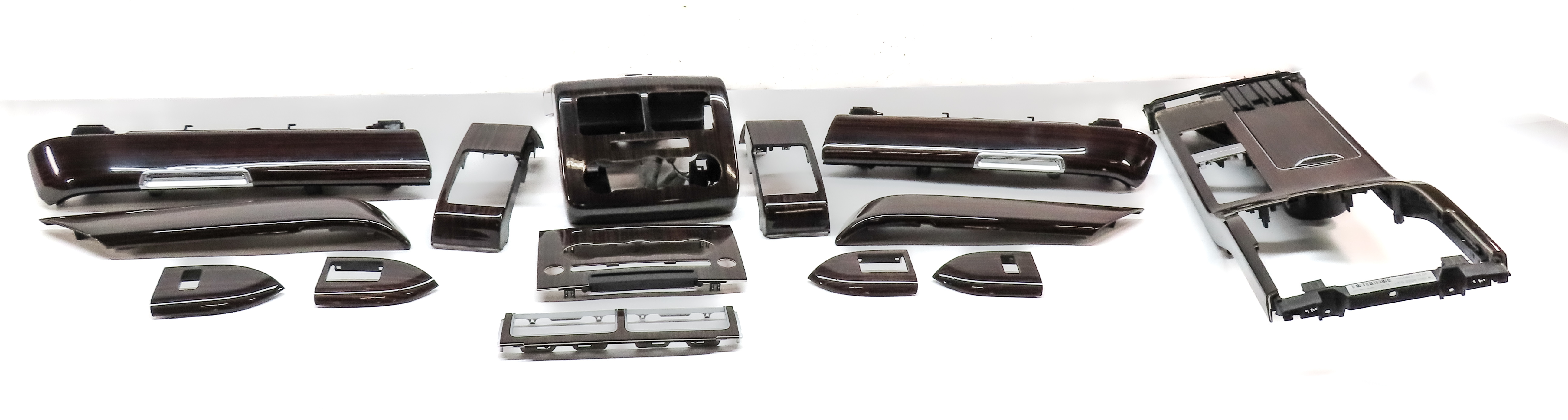 14 RANGE ROVER (L405) INTERIOR DASH DOOR CONSOLE TRIM SET/14 (MADAGASCAR WOOD) — exact item pictured